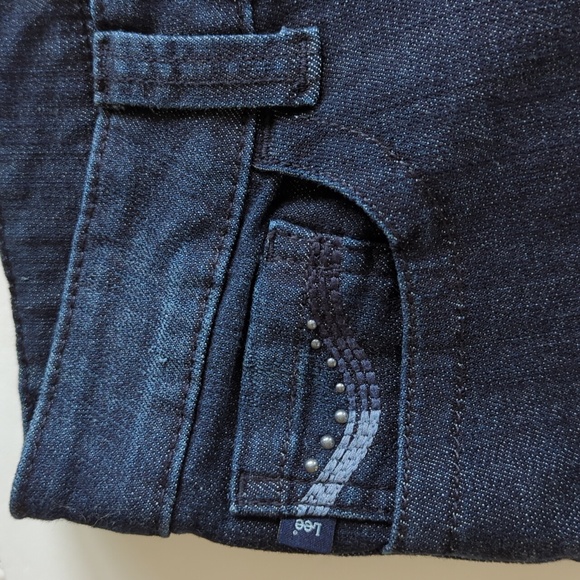 Lee Slender Secret Stretch Embellished Bootcut Jeans 8M Blue - Picture 7 of 16